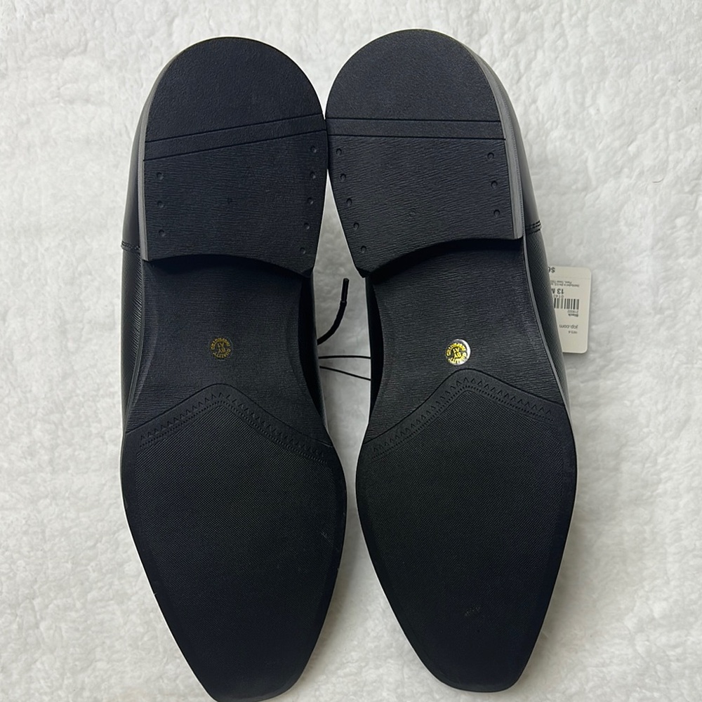 jf j.ferrar NWT-Black Oxfords Polished Leather Formal - Picture 5 of 9